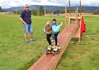 Hoppgruppa på plass under Idrettens dag